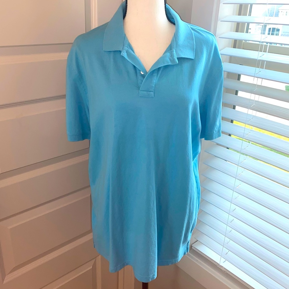 Sonoma|| Sky blue flex wear short sleeve polo shirt